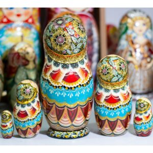BÚP BÊ NGA CAO CẤP 5 LỚP 20CM CỔ TÍCH CÔNG CHÚA BA-TƯ