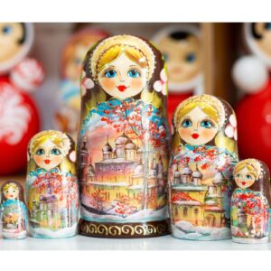 búp bê nga 5 lớp 18cm mùa thu