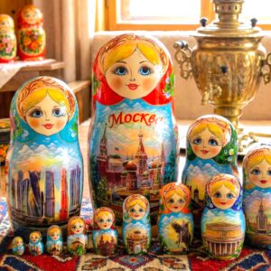 búp bê Nga 15 lớp 35cm Matxcova