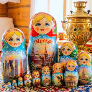 búp bê Nga 15 lớp 35cm Matxcova