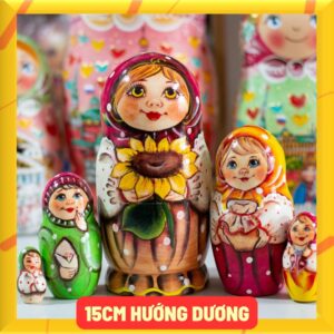 búp bê nga 5 lớp 15cm HƯỚNG DƯƠNG