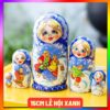 búp bê nga 5 lớp 15cm LỄ HỘI XANH