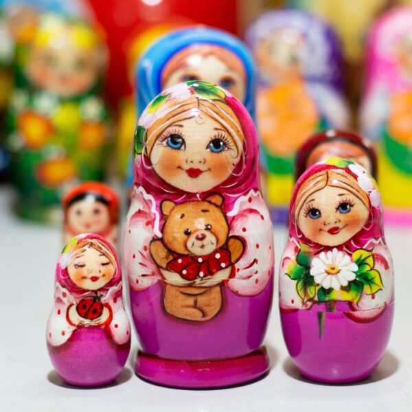 3 lớp 12cm ôm gấu hồng