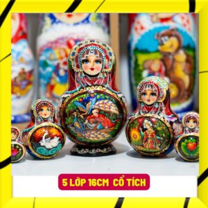 búp bê nga cao cấp 5 lớp 16cm cổ tích