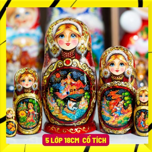 búp bê nga cao cấp 5 lớp 18cm cổ tích