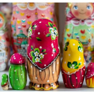 BÚP BÊ NGA 5 LỚP 15CM HƯỚNG DƯƠNG
