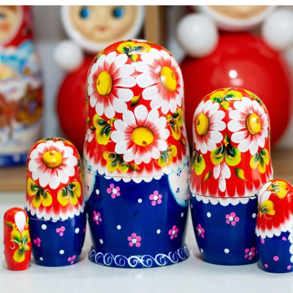 BÚP BÊ NGA 5 LỚP 18CM MISA VÀ GẤU NÂU