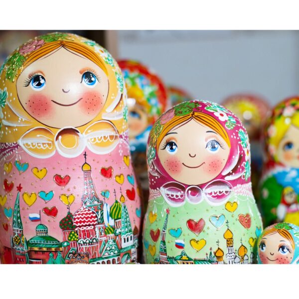 BÚP BÊ NGA CAO CẤP 10 LỚP MISA VÀ MÈO