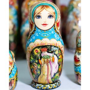 BÚP BÊ NGA CAO CẤP 5 LỚP 20CM CỔ TÍCH CÔNG CHÚA BA-TƯ