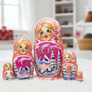 búp bê Nga 5 lớp 15cm mùa đông