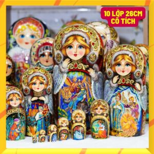 BÚP BÊ NGA CAO CẤP 10 lớp 26cm cổ tích