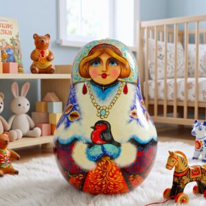 BÚP BÊ LẬT ĐẬT GỖ CAO CẤP 15CM