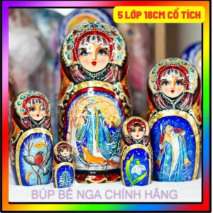 BÚP BÊ NGA CAO CẤP 5 lớp 18cm cổ tích