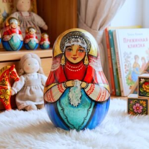 búp bê lật đật Nga cao cấp bằng gỗ