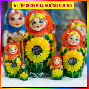 BÚP BÊ NGA 5 lớp 18cm hướng dương