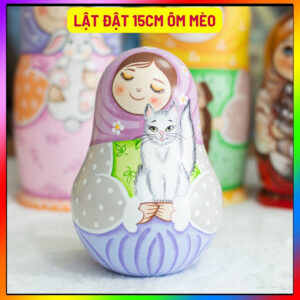 Lật đật 15CM ÔM MÈO