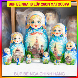 búp bê nga 10 lớp matxcova xanh