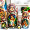 BÚP BÊ NGA CAO CẤP 5 LỚP 15CM CỔ TÍCH