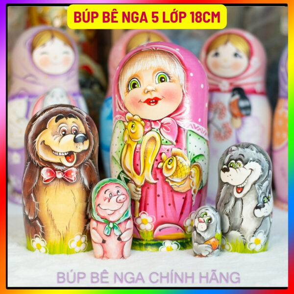 búp bê Nga 5 lớp 18cm Masha