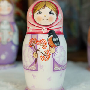 búp bê nga 5 lớp 18cm ôm chim