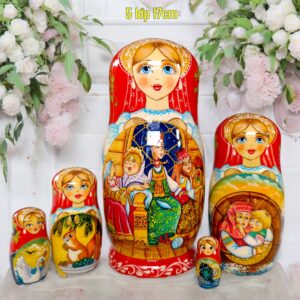 BÚP BÊ NGA 5 LỚP 17CM CỔ TÍCH