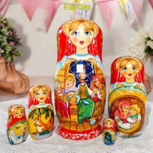 BÚP BÊ NGA 5 LỚP 17CM CỔ TÍCH