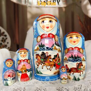 BÚP BÊ NGA 5 LỚP 17CM LỄ HỘI MÙA ĐÔNG