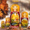 búp bê nga 5 lớp 17cm mùa thu