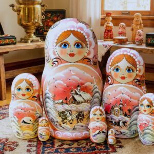 BÚP BÊ NGA 7 LỚP 22CM MÙA ĐÔNG