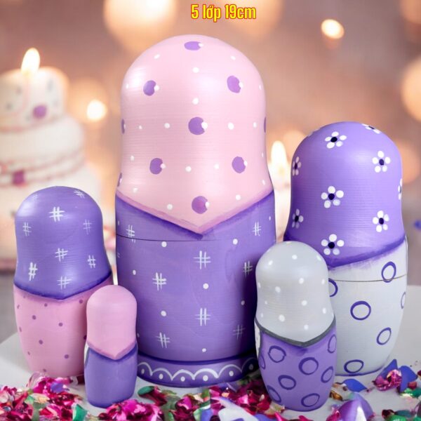 búp bê nga 5 lớp 19cm ôm mèo