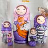 búp bê nga 5 lớp 19cm ôm mèo