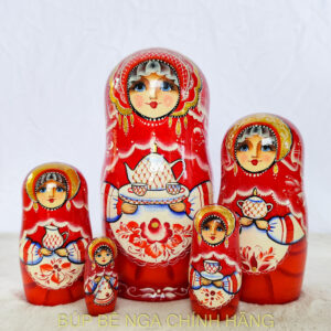 búp bê Nga 5 lớp 19cm mời trà