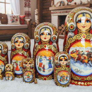 búp bê Nga cao cấp 10 lớp 27cm troika