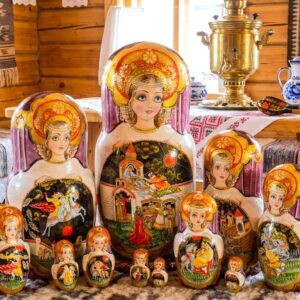 búp bê Nga cao cấp cỡ lớn 10 lớp 42cm cổ tích