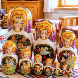 búp bê Nga cao cấp cỡ lớn 10 lớp 42cm cổ tích