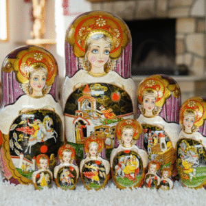 búp bê Nga cao cấp 10 lớp 43cm cổ tích