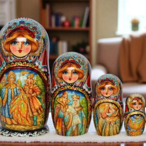 búp bê Nga 5 lớp 18cm cổ tích phượng hoàng lửa