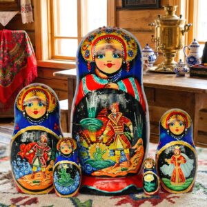 búp bê Nga 5 lớp 15cm Công chúa Ếch