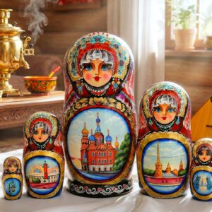 BÚP BÊ NGA 5 LỚP 18CM PHONG CẢNH