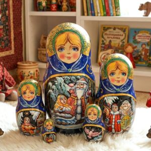 BÚP BÊ NGA 5 LỚP 15CM CÔNG CHÚA TUYẾT