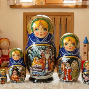 BÚP BÊ NGA 5 LỚP 15CM CÔNG CHÚA TUYẾT