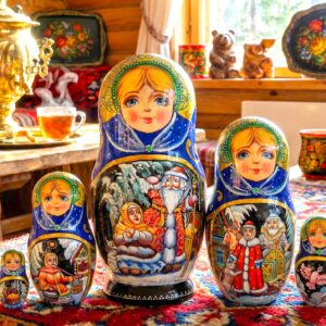 BÚP BÊ NGA 5 LỚP 15CM CÔNG CHÚA TUYẾT