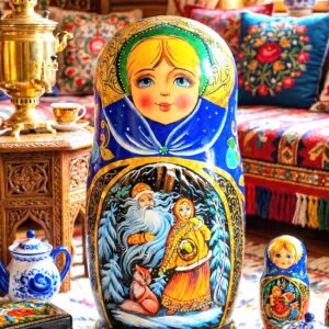 BÚP BÊ NGA 5 LỚP 18CM CÔNG CHÚA TUYẾT