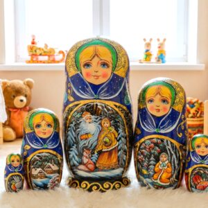 BÚP BÊ NGA 5 LỚP 18CM CÔNG CHÚA TUYẾT