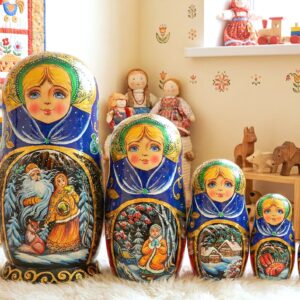 BÚP BÊ NGA 5 LỚP 18CM CÔNG CHÚA TUYẾT