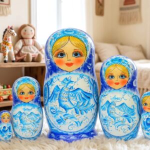 búp bê Nga 5 lớp 18cm Gzhel