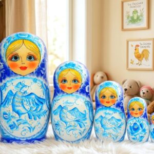 búp bê Nga 5 lớp 18cm Gzhel