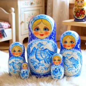 búp bê Nga 5 lớp 18cm Gzhel