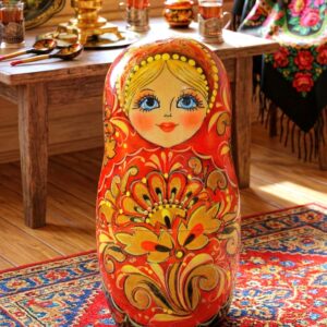 Búp bê Nga 5 lớp 18cm Khokhloma