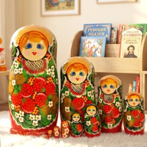 búp bê Nga 10 lớp 26cm dâu tây